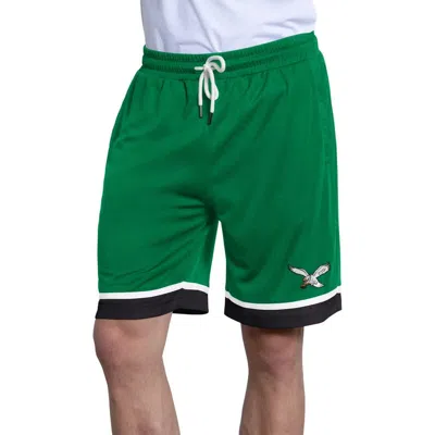 Starter Kelly Green Philadelphia Eagles Throwback Power Play Mesh Shorts
