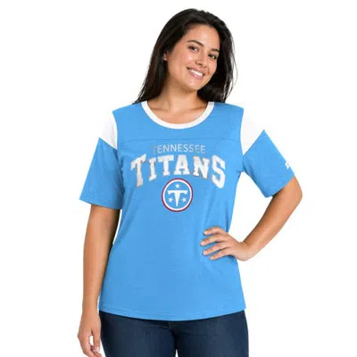 Starter Light Blue Tennessee Titans Plus Size Linebacker Slub T-shirt