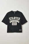 Starter Logo Graphic Football Jersey Tee In Black, Men's At Urban Outfitters In Black