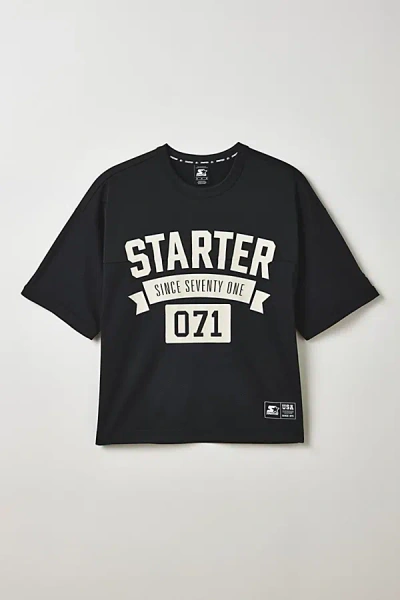 Starter Logo Graphic Football Jersey Tee In Black, Men's At Urban Outfitters