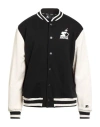 Starter Man Jacket Black Size Xl Cotton, Polyester