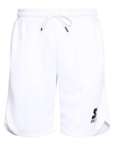 Starter Man Shorts & Bermuda Shorts White Size Xs Polyester