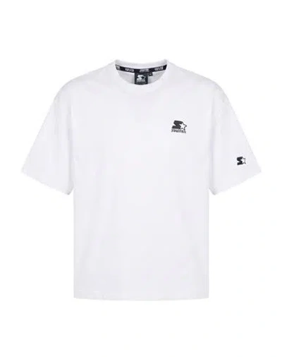 Starter Man T-shirt White Size L Cotton