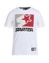 Starter Man T-shirt White Size S Cotton In Multi