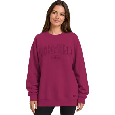 Starter Maroon San Francisco 49ers Athleisure Oversized Fleece Sweatshirt