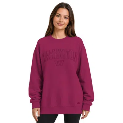 Starter Maroon Washington Commanders Athleisure Oversized Fleece Sweatshirt In Purple