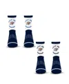 Starter Men's And Women's 2-pack Oklahoma City Thunder 2025 Nba Finals Champions Circle Quarter Socks Set In Blue