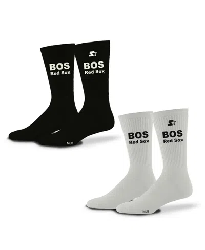 Starter Men's And Women's 2-pack Black/white Boston Red Sox Assist Socks