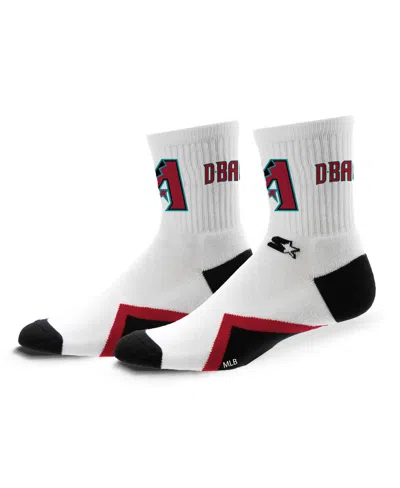 Starter Men's And Women's Arizona Diamondbacks Striker Mid-crew Socks In White