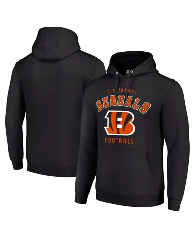 Starter Men's And Women's Black Cincinnati Bengals Logo Pullover Hoodie