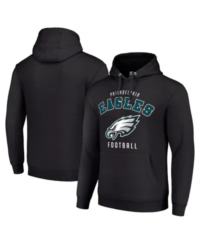 Starter Men's And Women's Black Philadelphia Eagles Logo Pullover Hoodie