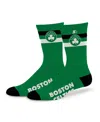 Starter Men's And Women's Boston Celtics Team Color Two-stripe Crew Socks In Green