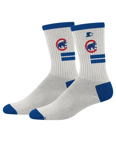 Starter Men's And Women's Cream Chicago Cubs Premiere Cushioned Crew Socks In Multi