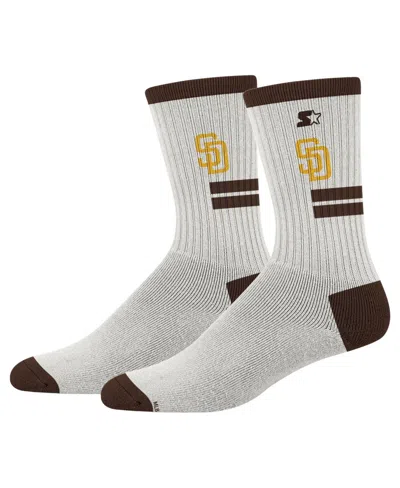Starter Men's And Women's Cream San Diego Padres Premiere Cushioned Crew Socks In White