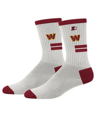 Starter Men's And Women's Cream Washington Commanders Premiere Cushioned Crew Socks In Multi