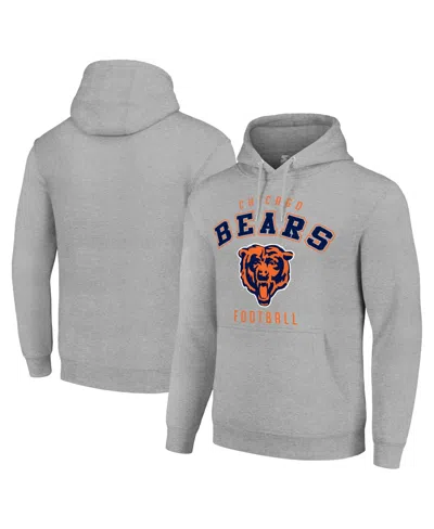 Starter Men's And Women's Heather Gray Chicago Bears Logo Pullover Hoodie