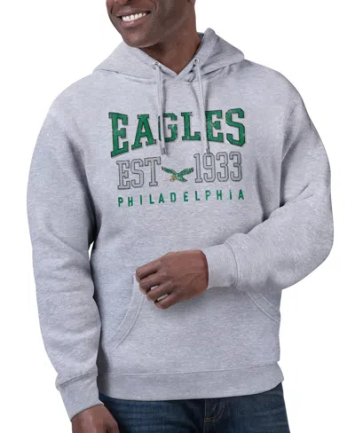 Starter Men's And Women's Heather Gray Philadelphia Eagles Retro Pullover Hoodie