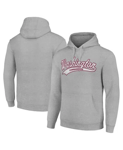 Starter Men's And Women's Heather Gray Washington Commanders Tailsweep Pullover Hoodie