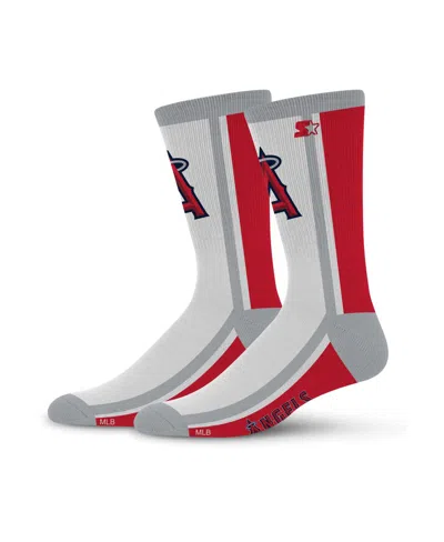 Starter Men's And Women's Los Angeles Angels Shout Crew Socks In White