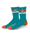 Starter Men's And Women's Miami Dolphins Team Color Two-stripe Crew Socks In Blue