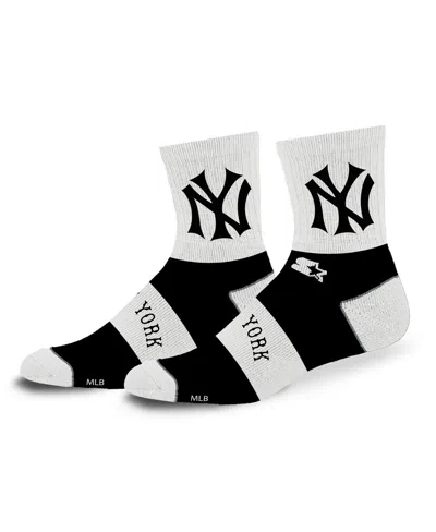 Starter Men's And Women's New York Yankees Trifecta Throwback Mid-crew Socks