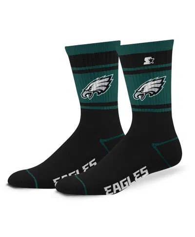Starter Men's And Women's Philadelphia Eagles Billboard Crew Socks In Black