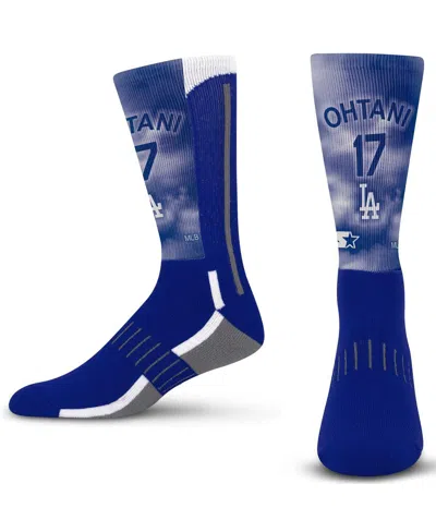 Starter Men's And Women's Royal Shohei Ohtani Los Angeles Dodgers Clouds Crew Socks