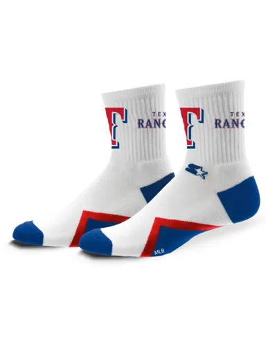 Starter Men's And Women's Texas Rangers Striker Mid-crew Socks In White