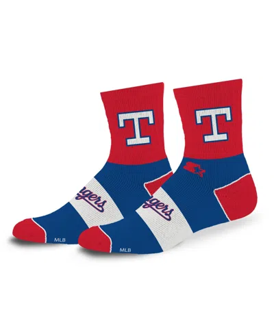 Starter Men's And Women's Texas Rangers Trifecta Throwback Mid-crew Socks In Royal