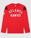 Starter Men's Atlanta Hawks Elite Long Sleeve Shirt In Red In Red