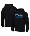 Starter Men's Black Detroit Lions Vintage Pullover Hoodie In Black