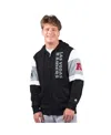 Starter Men's Black Las Vegas Raiders Extreme Full-zip Hoodie In Black,silver
