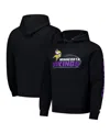 Starter Black Minnesota Vikings Vintage Pullover Hoodie In Black