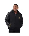Starter Men's Black New Orleans Saints Thursday Night Gridiron Full-zip Jacket In Black
