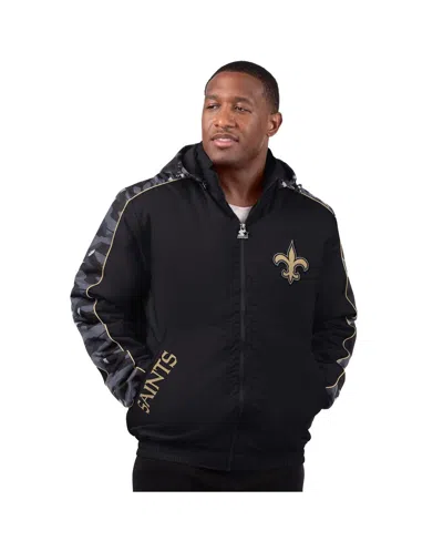 Starter Men's Black New Orleans Saints Thursday Night Gridiron Full-zip Jacket