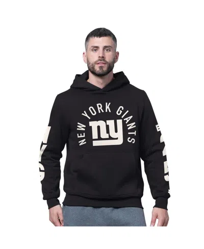 Starter Men's Black New York Giants Handoff Fleece Hoodie Sweatshirt