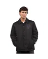 Starter Men's Black New York Mets Full-snap Coaches Jacket In Black