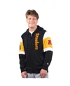 Starter Black Pittsburgh Steelers Extreme Full-zip Hoodie In Black,gold