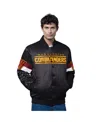 Starter Black Washington Commanders Triple Option Full-snap Varsity Jacket In Black