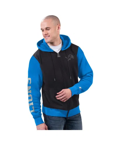 Starter Black/royal Buffalo Bills Thursday Night Gridiron Full-zip Hoodie