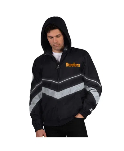 Starter Black/gold Pittsburgh Steelers Thursday Night Gridiron Full-zip Jacket