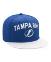 Starter Men's Blue/white Tampa Bay Lightning Arch Logo Two-tone Snapback Hat In Blue,white