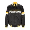 Starter Men's Bomber Jacket Nhl Home Game Satin Jacket Pitpen Original Team Colors In Original Team Colors
