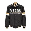 Starter Men's Bomber Jacket Nhl Home Game Satin Jacket Vegkni In Original Team Colors