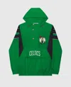 Starter Men's Boston Celtics Home Team Half-zip Jacket In Green In Green