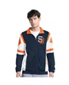 Starter Men's Brown/gold San Diego Padres Contender Tricot Full-zip Track Jacket In Multi