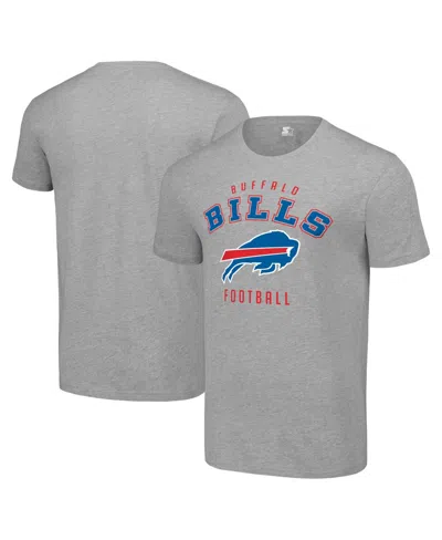 Starter Men's Buffalo Bills Logo Crew Neck T-shirt In Gray