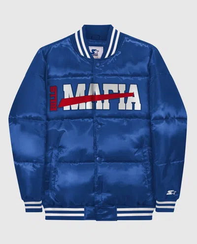 Starter Men's Buffalo Bills Mafia Bronx Bubble Jacket In Blue