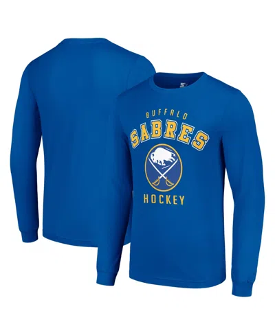 Starter Men's Buffalo Sabres Long-sleeve Crewneck T-shirt In Blue
