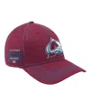 Starter Men's Burgundy Colorado Avalanche Sphere Ii Curved Starfit Adjustable Hat In Burgundy